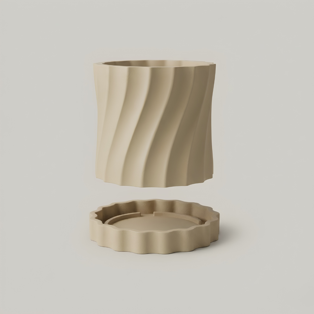 Vaso Giratório com Bandeja de Gotejamento