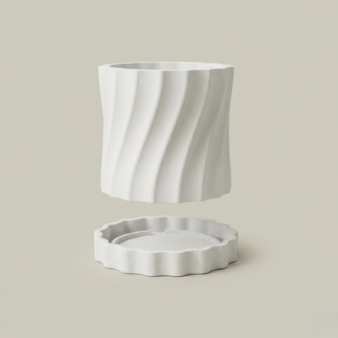 Vaso Giratório com Bandeja de Gotejamento
