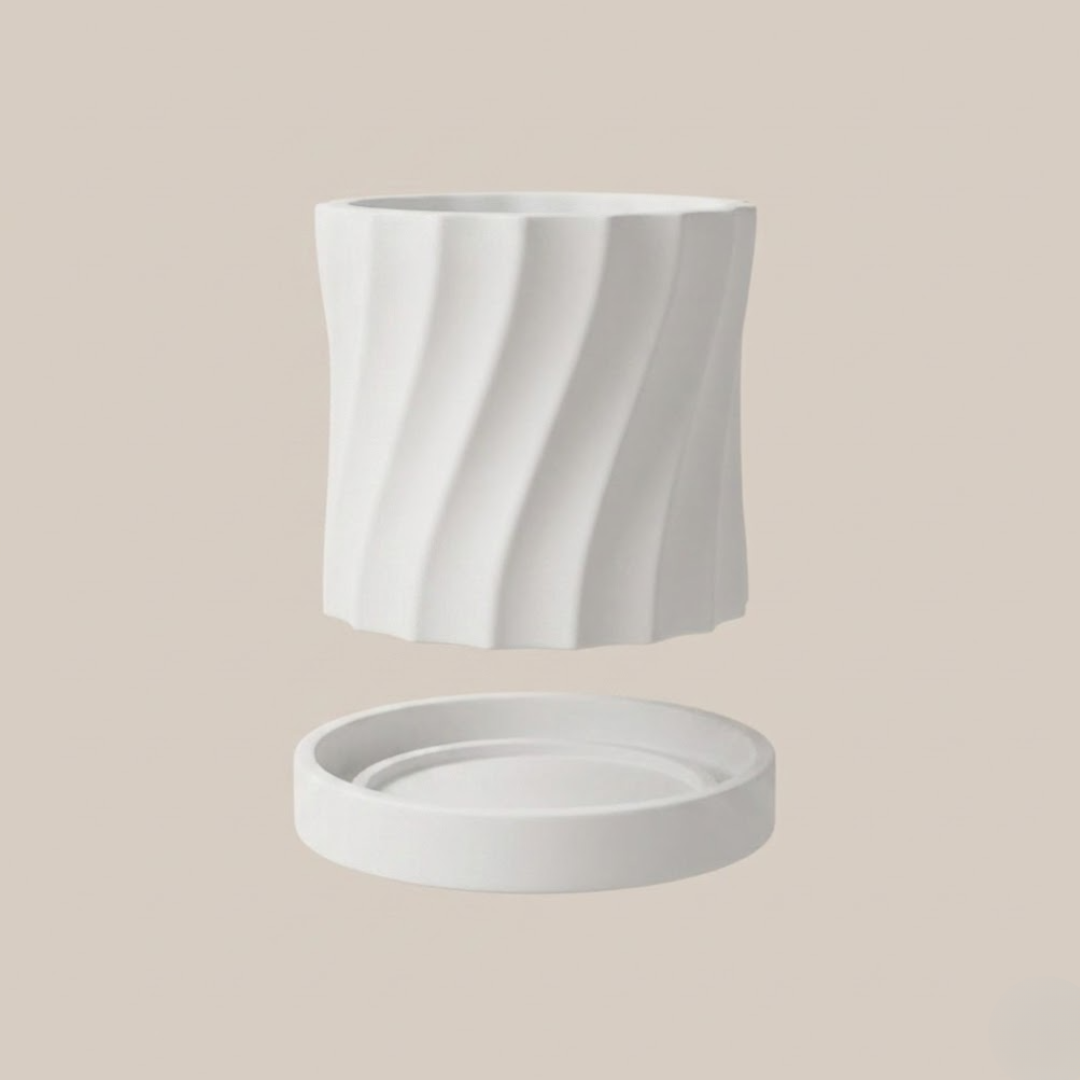 Vaso Giratório com Bandeja de Gotejamento